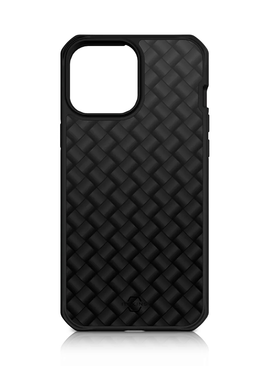 Itskins Hybrid Mag Carbon iPhone 13 Pro Series Cover - Black Shinning 12K Carbon - Tashqila Itskins Hybrid Mag Carbon iPhone 13 Pro Series Cover - Black Shinning 12K Carbon - Tashqila